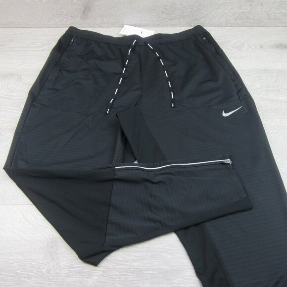 Nike Phenom Elite Running Gym Pants Men's Size Large Black NEW - Picture 2 of 16